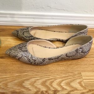 J. Crew Audrey Glitter Flats EUC